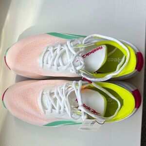 Reebok Floatride Symmetros White, Pink, and Aqua Running Sneakers NWT